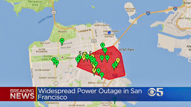 Massive Power Outage In San Francisco Leaves 90,000 Customers Without ...