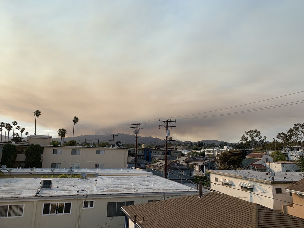 Palisades Fire is Visible from Santa Monica as it Burns Through Topanga