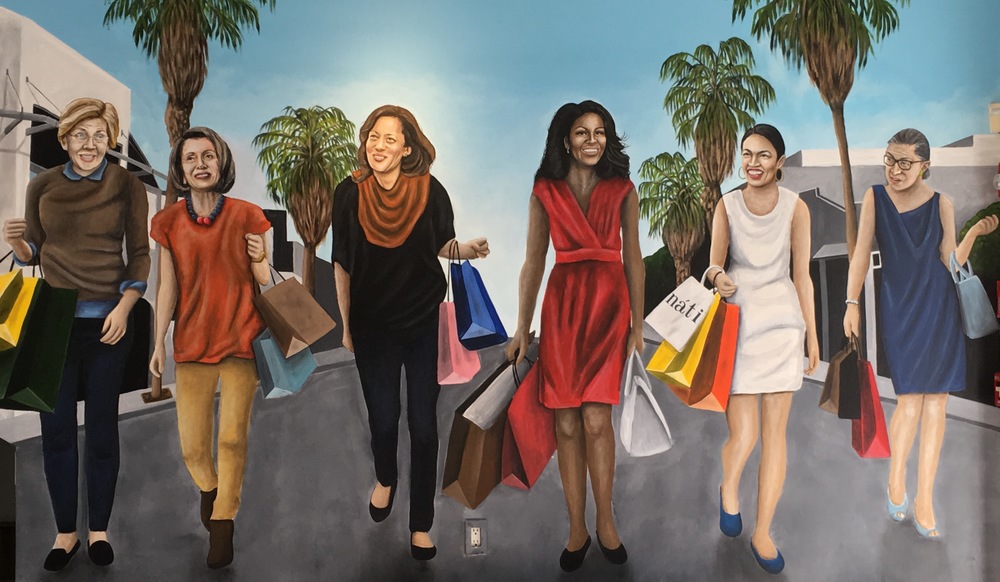 Power Shopping Controversial Mural Depicts Democrat Women